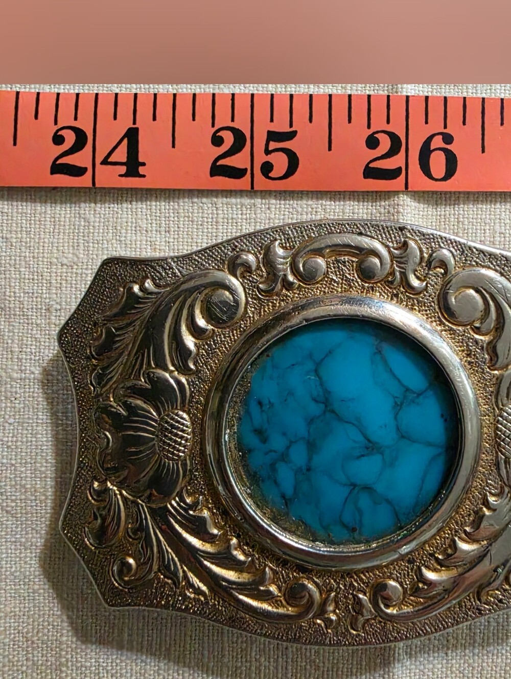 Vintage Chambers Belt Co. interchangeable coin belt buckle
